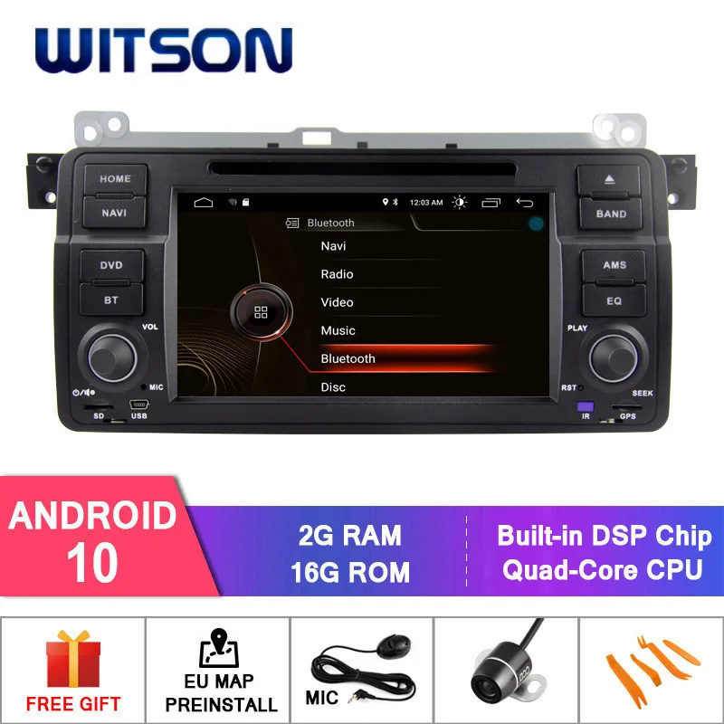 WITSON Android 10 0 IPS HD экран для BMW E46 X3 Z3 Z4 Автомобильный DVD стерео GPS 4 Гб ОЗУ 32 ГБ флэш 8 Octa