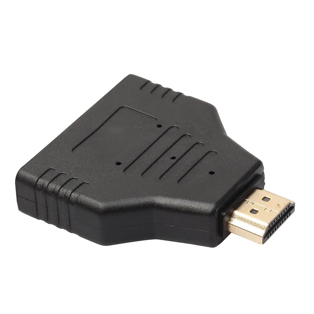 HDMI папа к двойному гнезду 1 2 пути сплиттер адаптер для HD TV ГОРЯЧИЙ DH