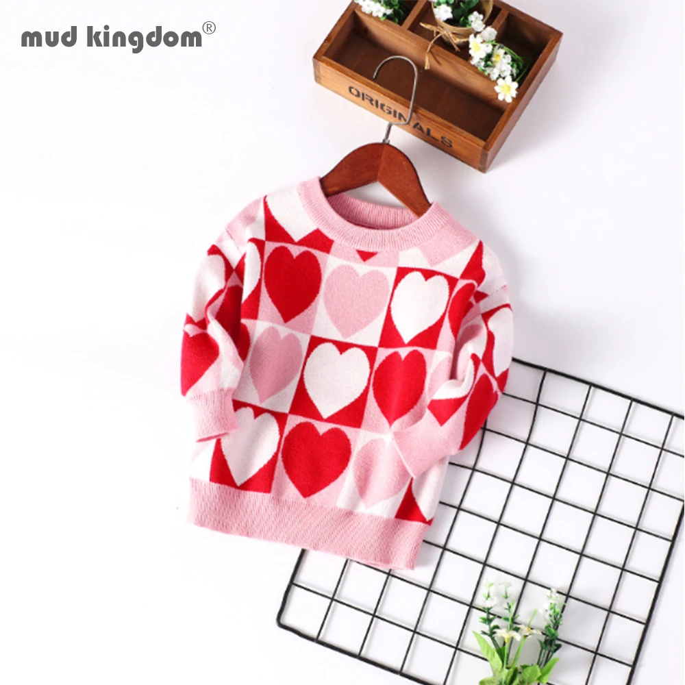 Mudkingdom/комплекты для девочек свитер с длинными рукавами пуловер милым принтом