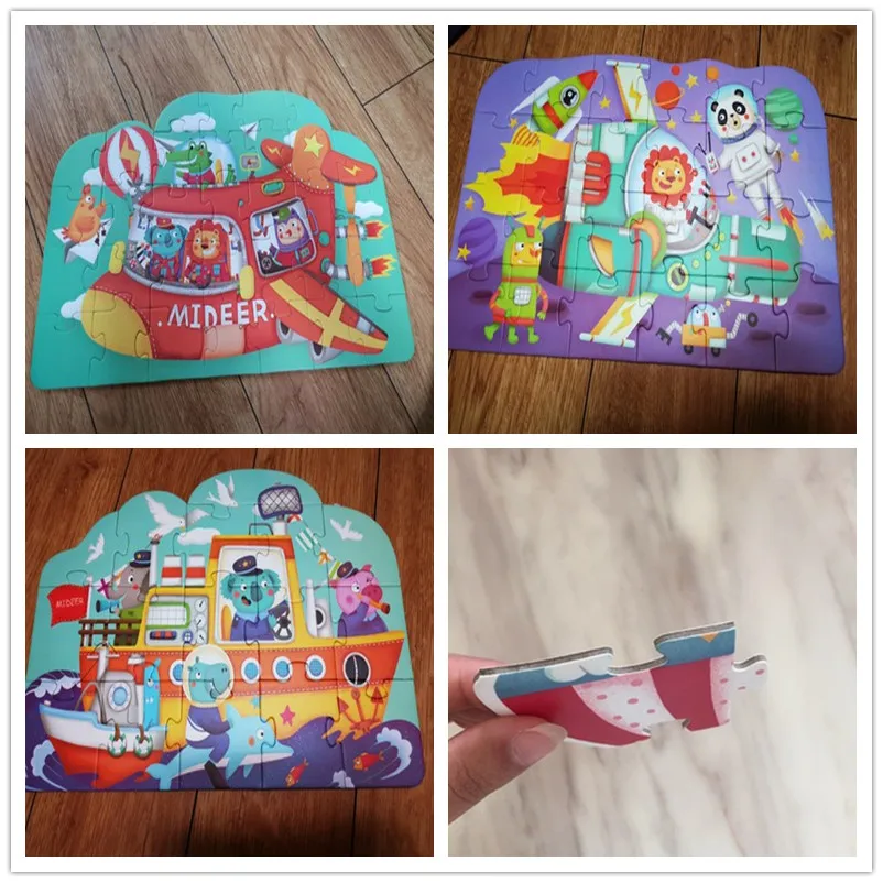 Mideer головоломки для детей детские игрушки бумажный пазл 16/32 шт. сказочный город