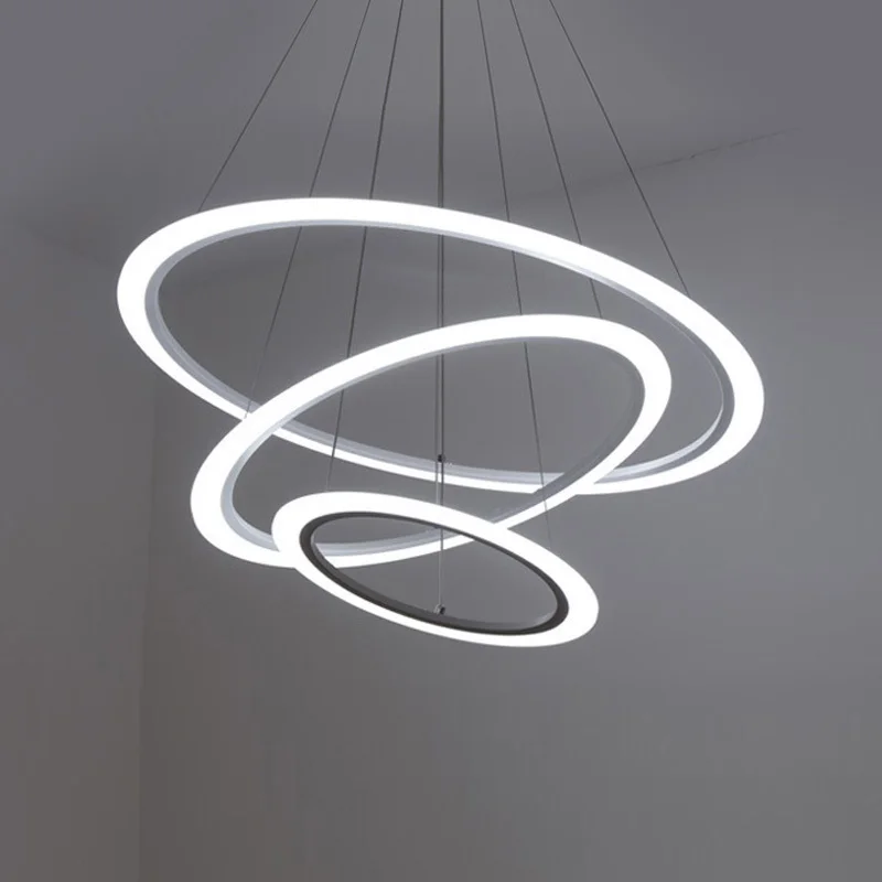 Круги современный светодиодный подвесные светильники для Гостиная потолочные с