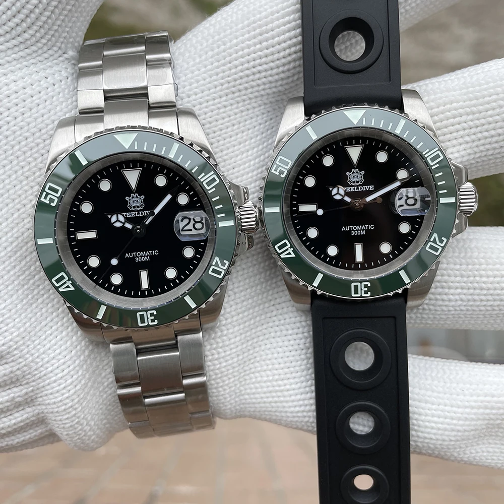 Продажа Часы мужские водонепроницаемые из нержавеющей стали и сапфирового стекла, 300 м