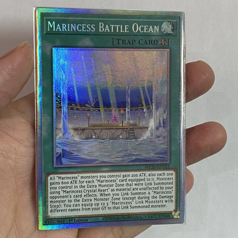 

Yu-Gi-Oh CR 1010 CHIM / MP20-EN181 Marincess Battle Ocean/Bule Tang Классическая английская Коллекционная открытка (не оригинал)