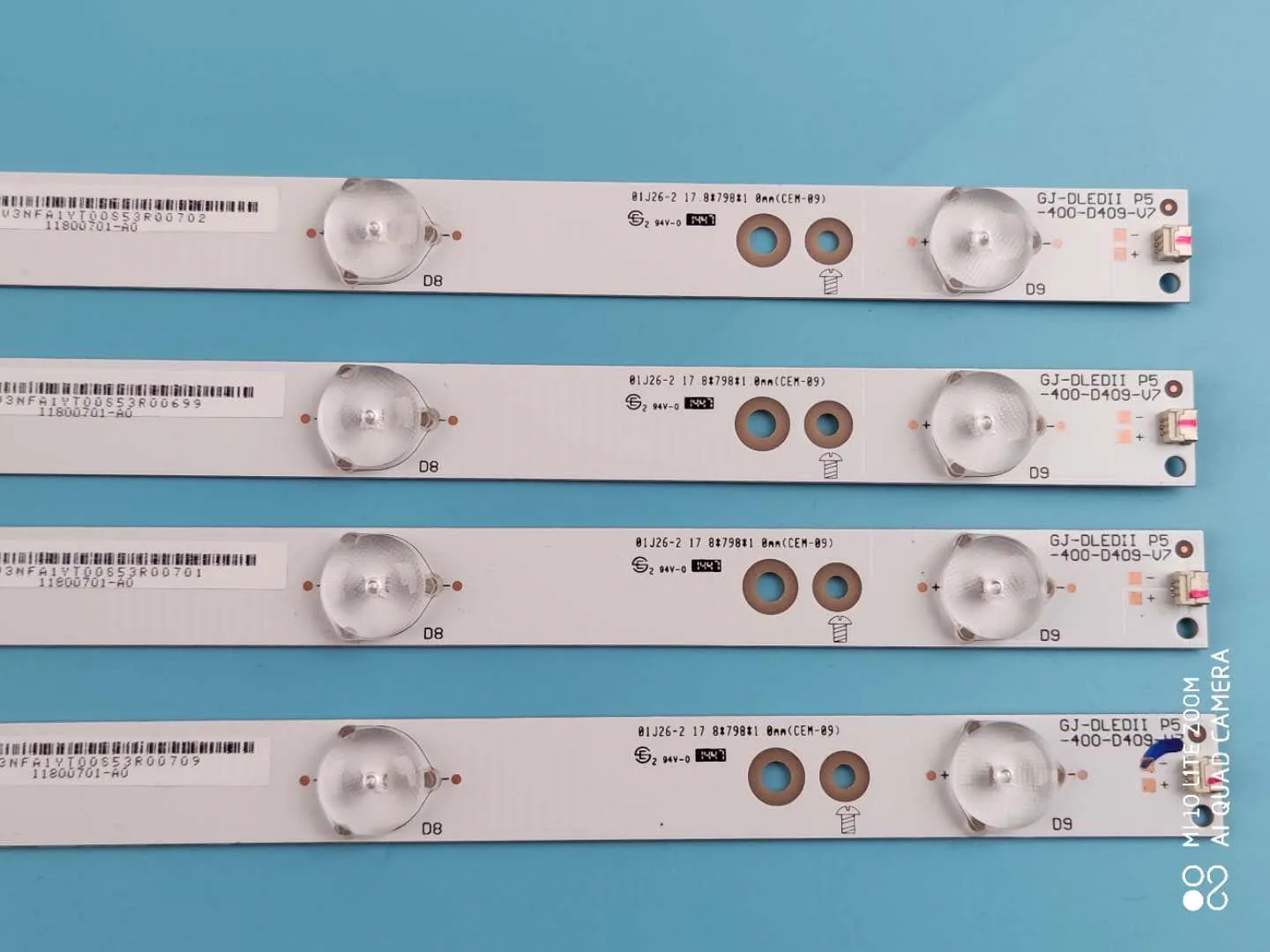 9 светодиодов, 798 мм, фотовспышка для телевизора, фотовспышка, фотовспышка AOC LD40E01M