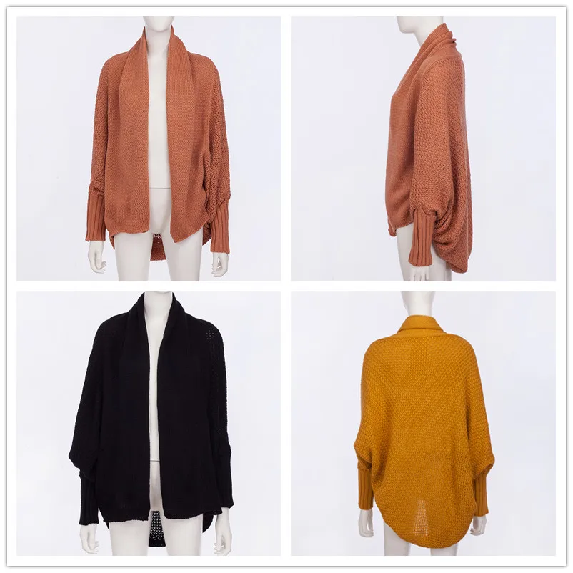 открытый передний кардиган женский длинный свитер осень 2019 кардиганы больших