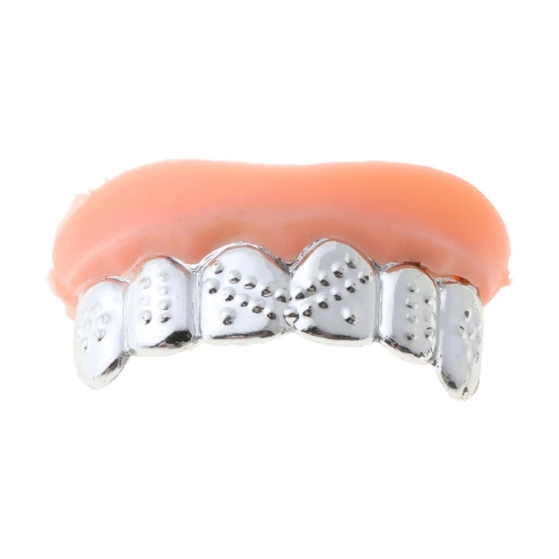 

12pcs/set Halloween Party Prank Toys Simulation Rotten Teeth Vampire Denture Masquerade Cosplay Fake Teeth Trick Props