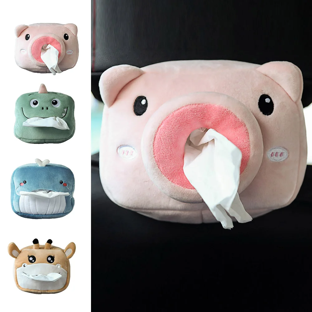 

Car Tissue Box Cute Napkin Tissue Paper Holder for Home Office Car Interior Paper Bags Interior Decoration Acessories Car Decor