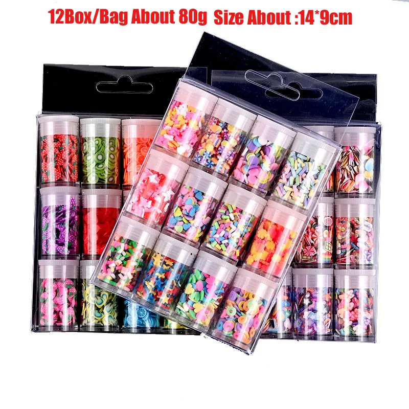 Полимерная глина для изготовления слайма сделай сам 80 г/12 коробок|Пластилины и