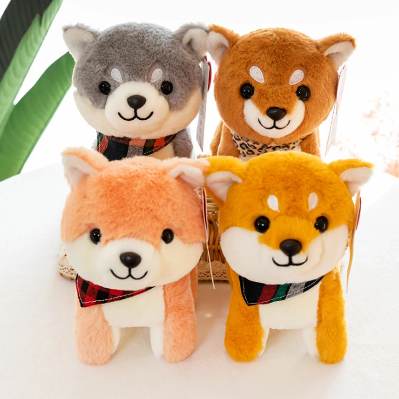 22 см Новая Милая имитация Шиба кукла ину талисман Подушка плюшевая игрушка для