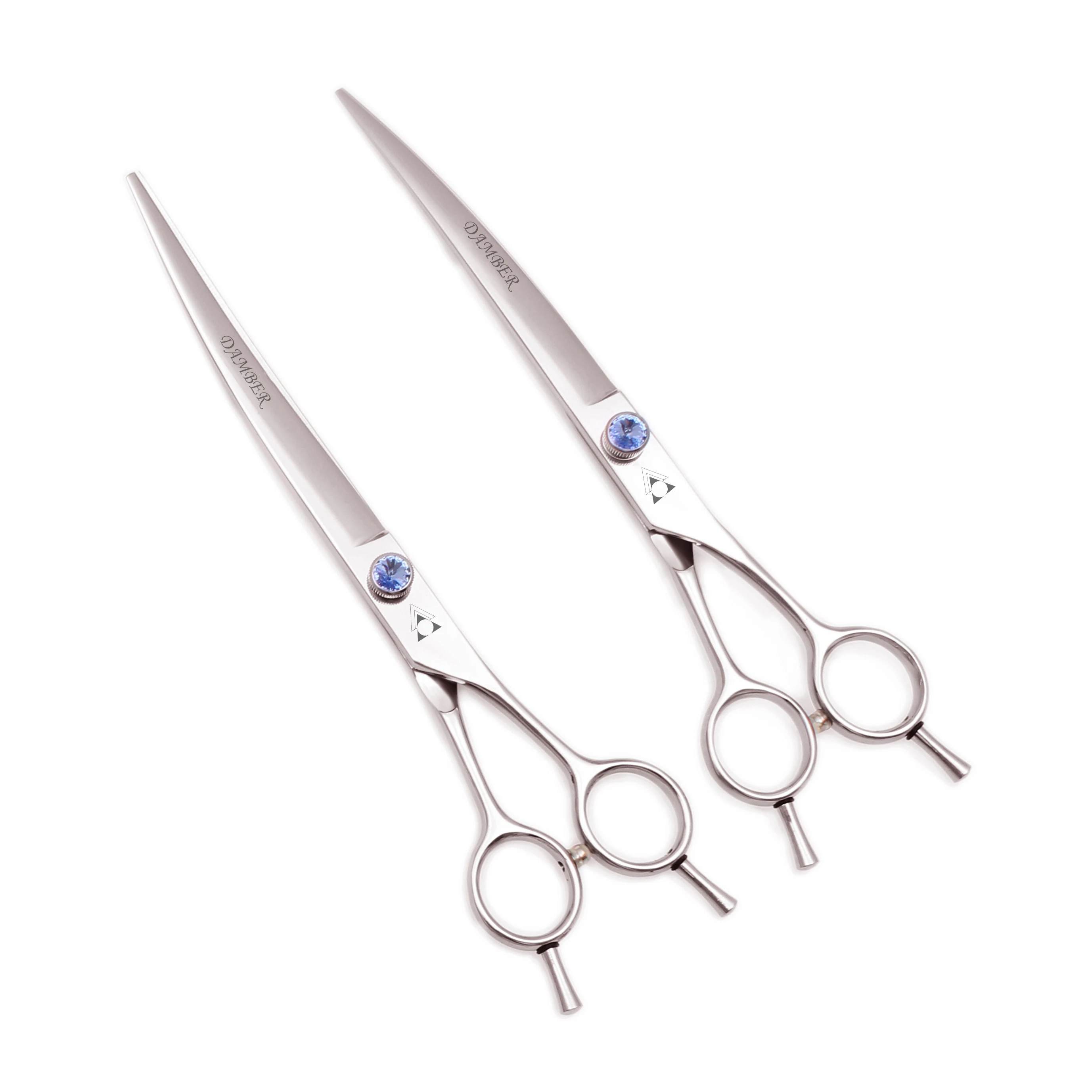 Изогнутые ножницы для груминга домашних животных и кошек парикмахерские 440C