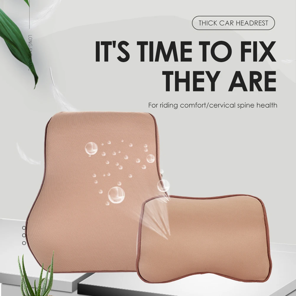 Универсальная автомобильная подушка на подголовник из пены с эффектом памяти +