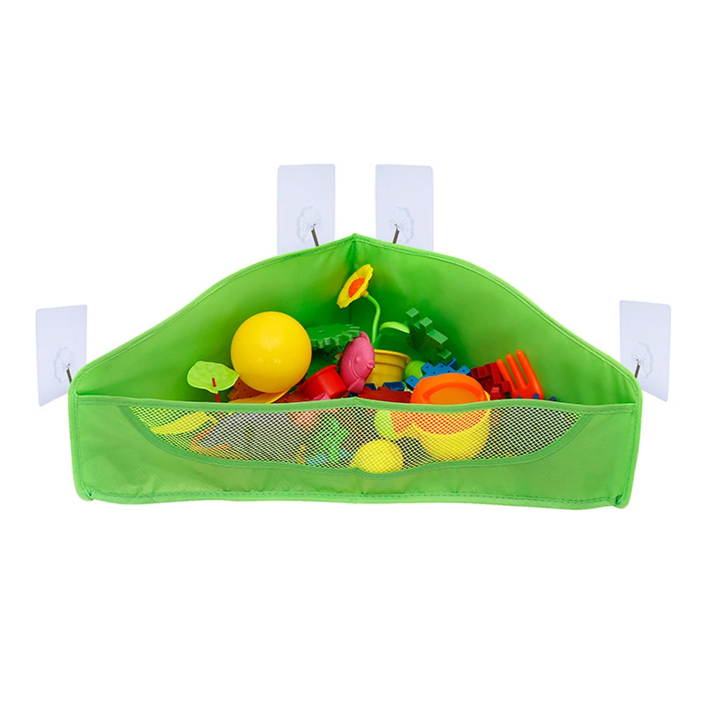 

Net Suction Hanging Durable Basket Folding Organizer Bath Toy Mesh Pockets Container Storage Bag Space Saving Holder Kids