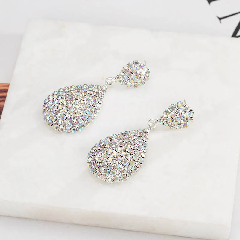 Серьги Bague Ringen в форме капли воды индивидуальные корейские Серебряные украшения