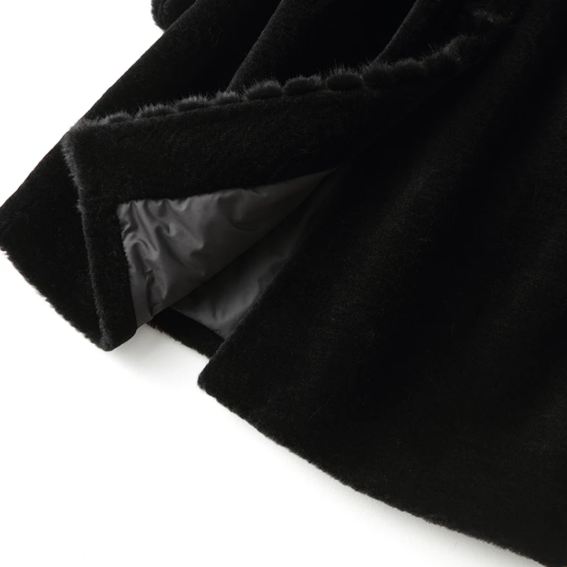 Женское пальто из натурального меха осенне-зимняя куртка Женская одежда 2020