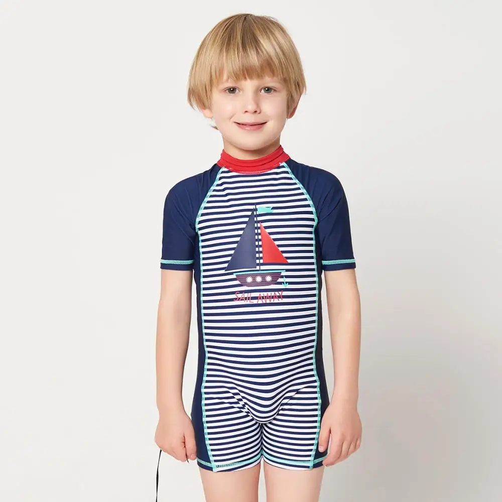 Купальник Julysand для мальчиков высококачественный Цельный купальник детский с