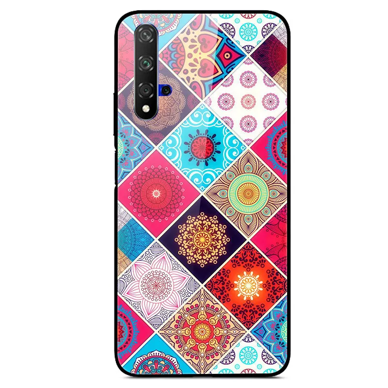 Для huawei Nova 5T чехол из закаленного стекла с принтом жесткий s для 5 T Nova5T бампер