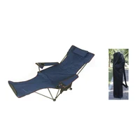 reclining folding camping chair with footrest portable nap chair for outdoor camping fishing foldable beach lounge chair
