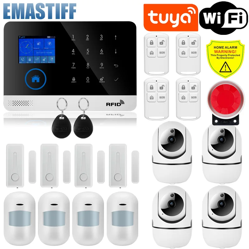 

Беспроводная сигнализация с ЖК-дисплеем, Wi-Fi, GSM, PSTN