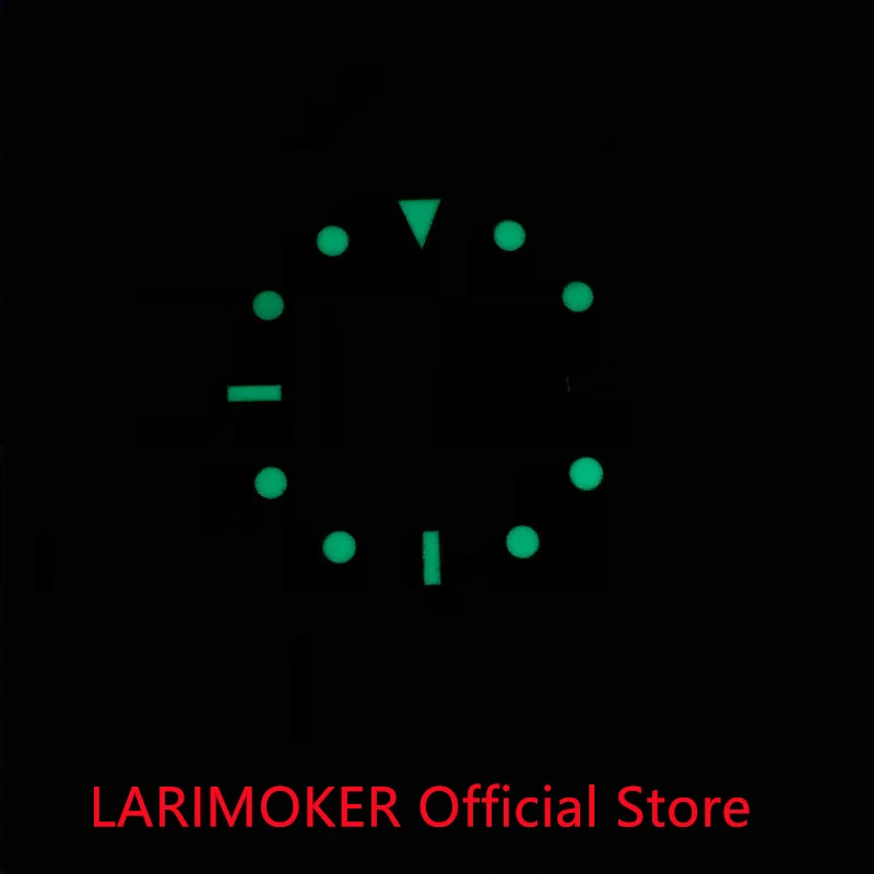 LARIMOKER/без логотипа 28 5 мм зеленый светильник-белый циферблат подходит для MINGZHU 3804