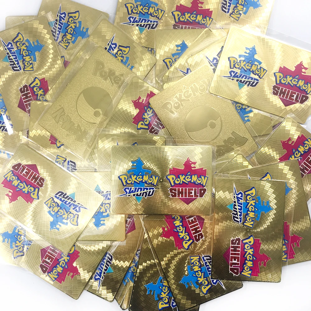 Tomy Покемон металлическая карточка GBC Обложка 3D флэш карты Меч Щит коллекционная