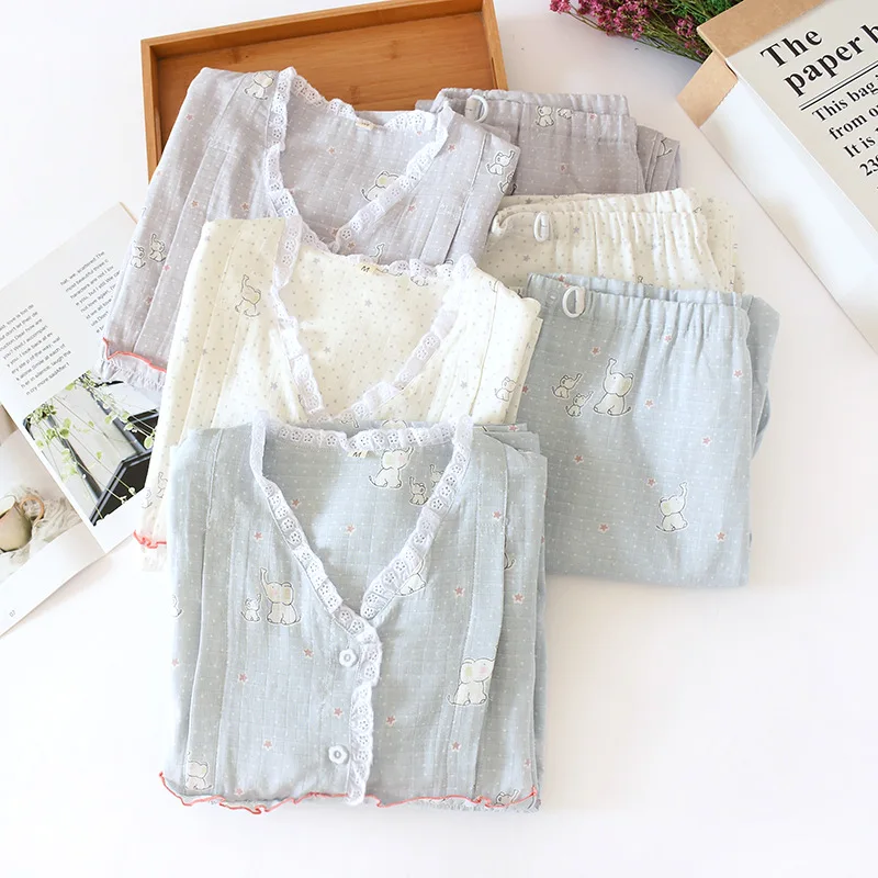 2 шт./комплект Хлопковая пижама для беременных|Сон и отдых| |