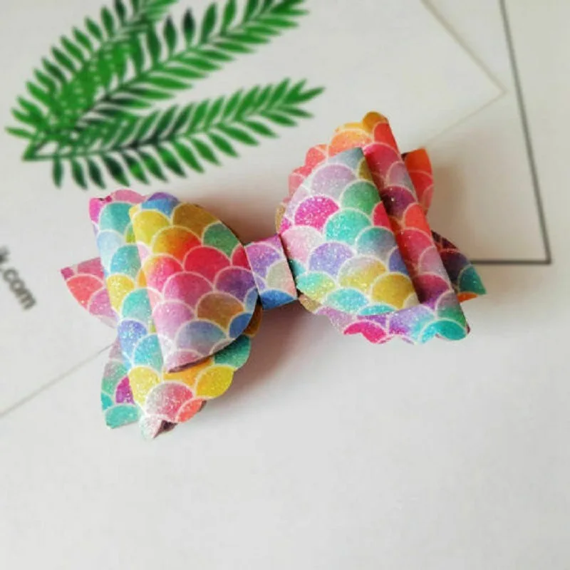 Разноцветная ткань из синтетической кожи блестящая искусственная сделай сам для