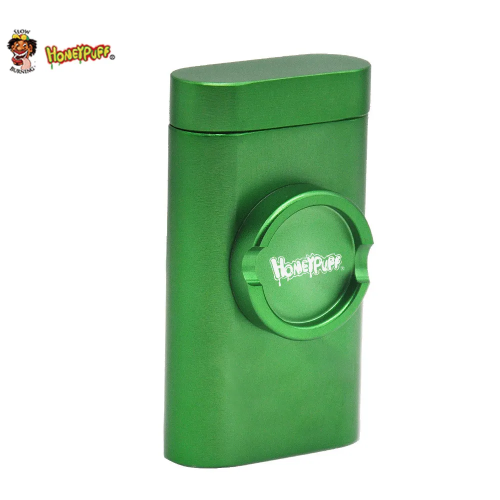 Honeypuff алюминиевый травяной Точильщик Pinch One htter& Dugout чехол для трубы с чехол для хранения курительная трубка все в одном