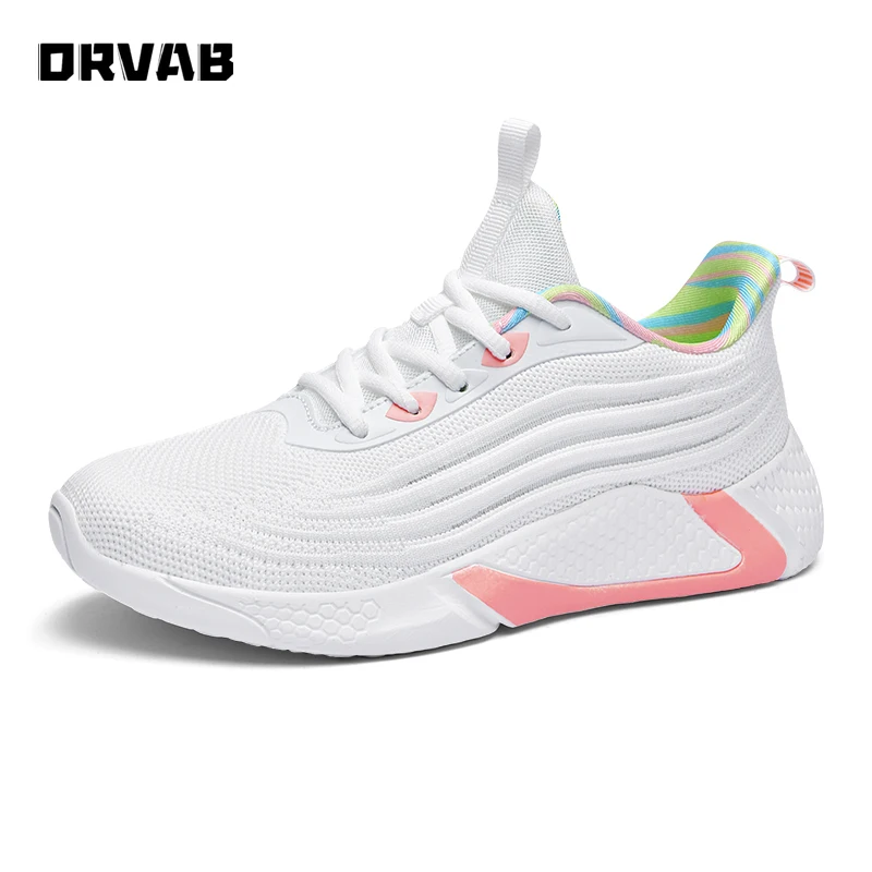 

New Platform Ladies Sneakers Breathable Women Casual Shoes Fashion Black White Shoes Woman Plus Size 35-42 Summer Tenis Feminino