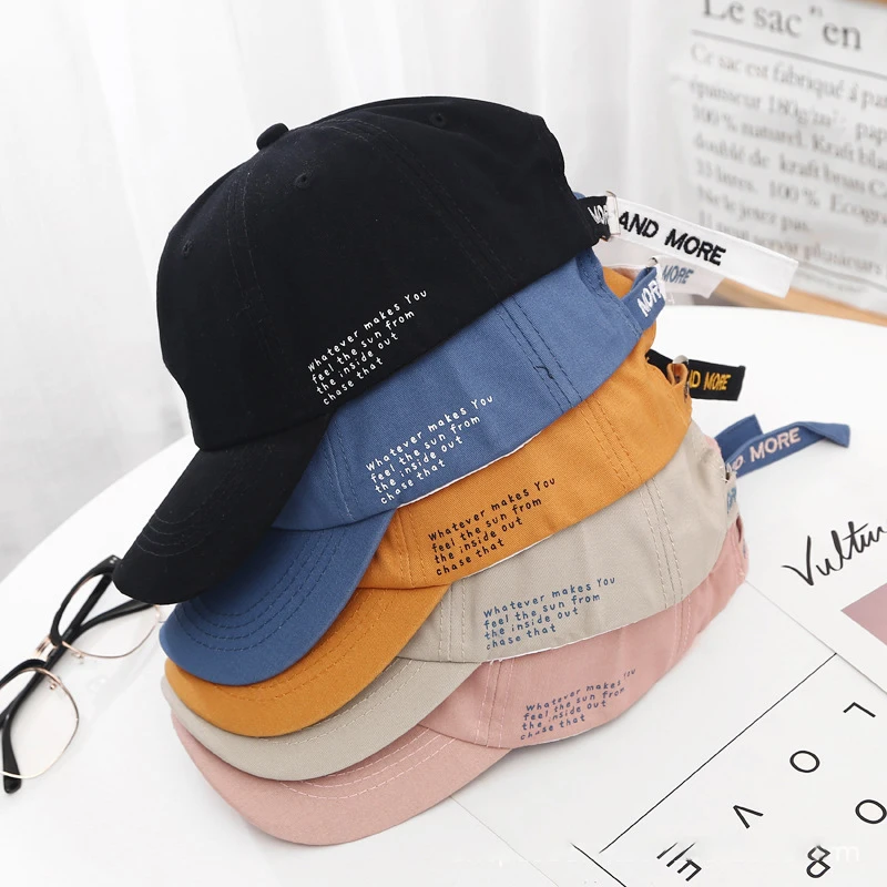 Мужские и женские винтажные бейсболки Kpop шапочки для девочек мальчиков с