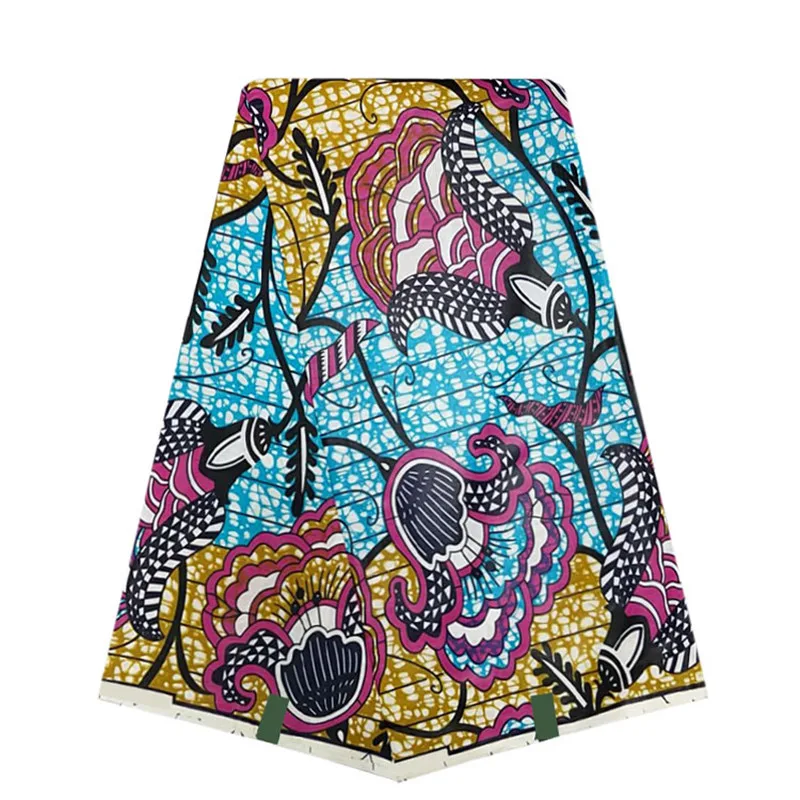 

New Wax Veritable Nigeria Ankara Print 6yards African Veritable Real Wax Veritable Wax Print Fabric Sewing Material