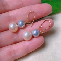 fashion multicolor shell pearl beautiful 18k gold earrings gift wedding holiday gifts jewelry christmas fashion valentines day