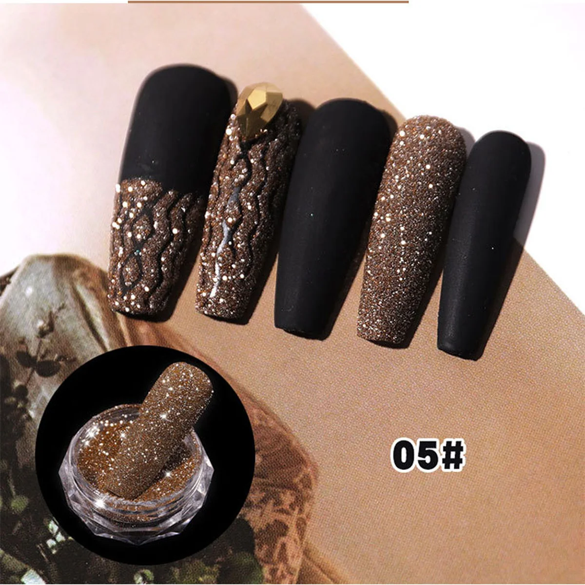 3D С кристалалми и стразами для ногтей Блеск порошок мигать Аврора Хамелеон