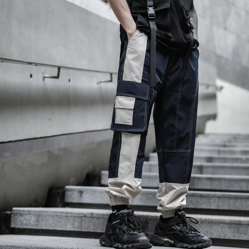 

Men 2021 New Darkly Style Casual Joggers Men's Hip Hop Harajuku Harem Pants Streetwear Summer Vintage Male Cargo Pants