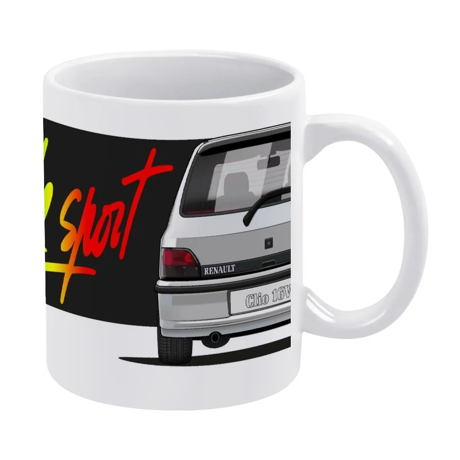 Кружка Clio 16v-Vive Le Sport / Rear White для друзей и семьи креативный подарок кружка 11 унций