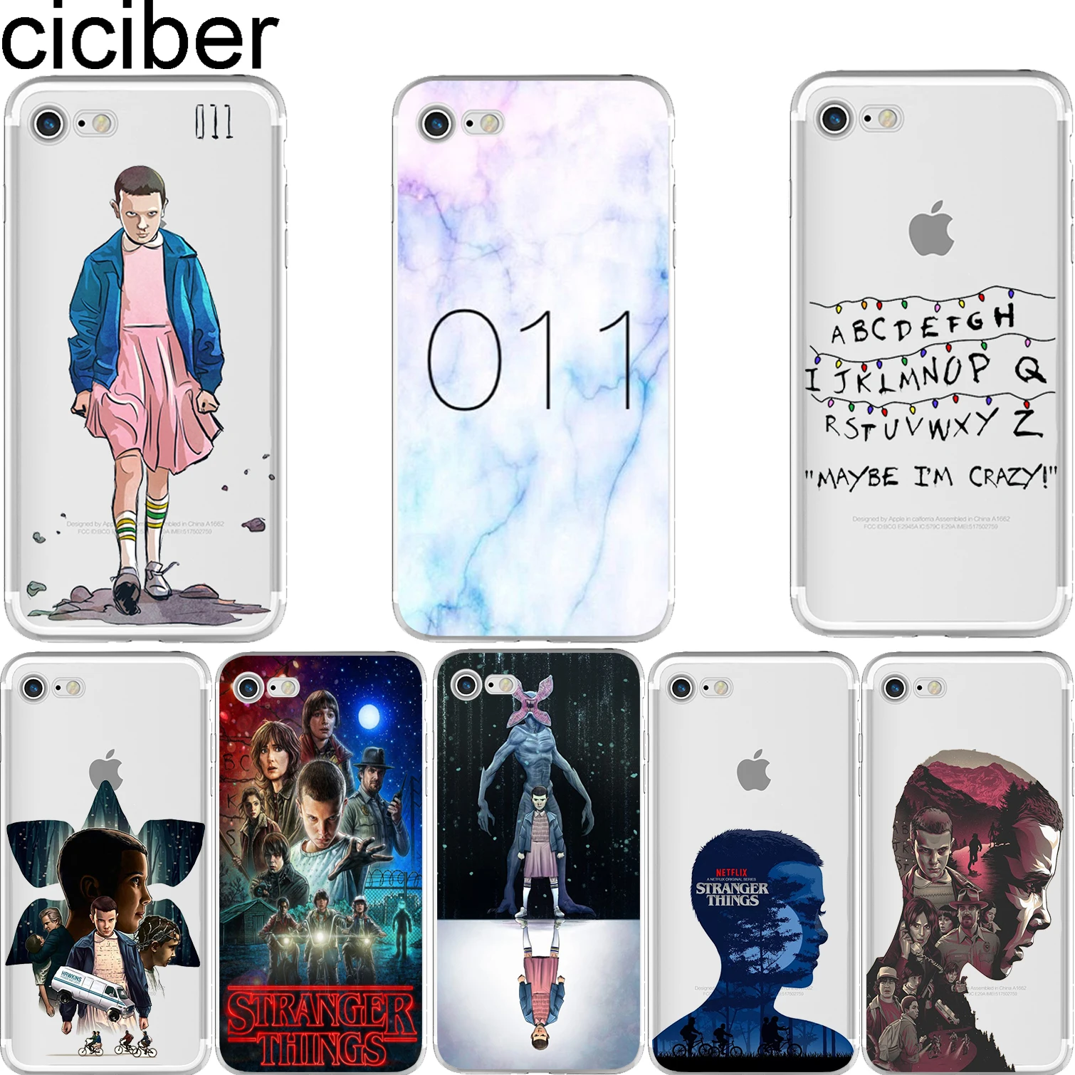 Ciciber TV Stranger Things мягкие силиконовые чехлы для телефонов IPhone 11 Pro Max XR XS 6 6S 7 8 Plus 5S SE X