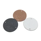 25 мм круглые этикетки из искусственной кожи ручной работы с любовью для одежды бирки ручной работы с сердцем Подарок Кожаная этикетка ручной работы