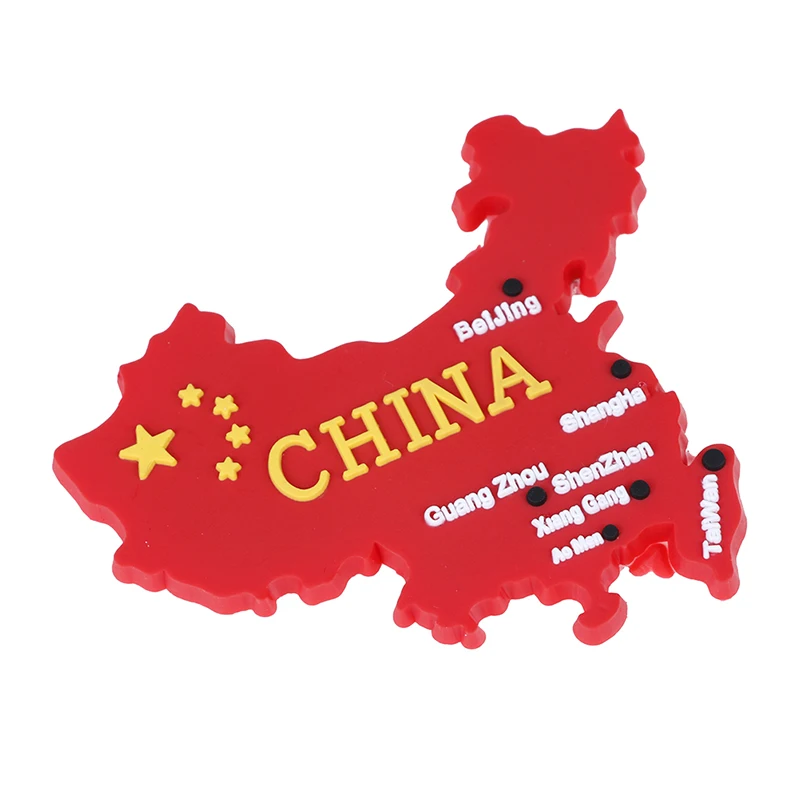 Силиконовая магнитная карта из Китая для холодильника сувенирная силиконовая