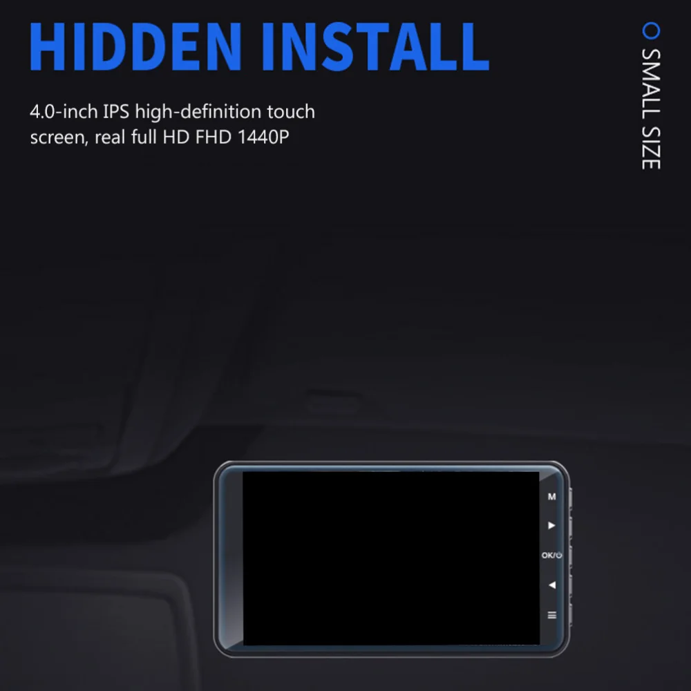 

1440p High Definition Car Vehicle Dual Camera Recorder Dual Cash Dam (Silver)