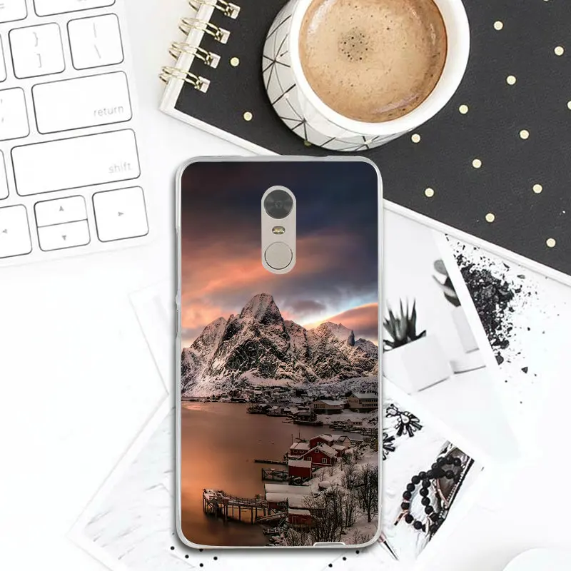 Красивый Lofoten пейзаж для Xiaomi mi Red Note 3S 4 4X 4A 5 5S 5A 6 8 A1 Pro Plus Max 3 Сумки силиконовый
