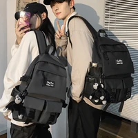 15 6inch laptop backpacks ladies bookbag multi pocket men women backpack female large capacity school bag couple trendy harajuku