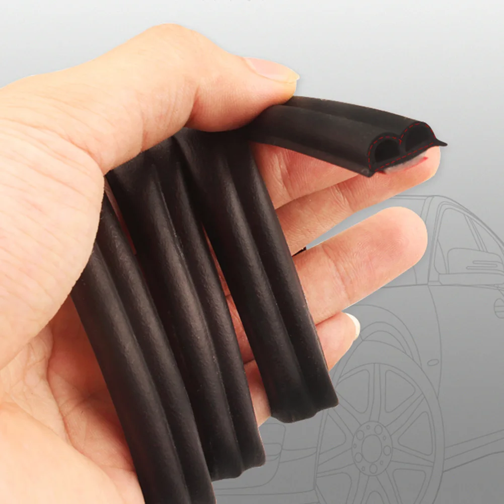 

10M Trim Seal Strip Window Edge Interior Decoration Sound Insulation Self Adhesive Waterproof Universal For Car Door EPDM