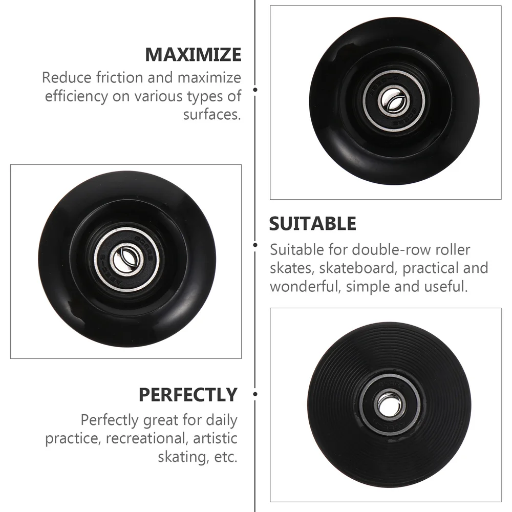 

1 Set Roller Wheels Non-luminous Shoes Wheels Skating Accessories