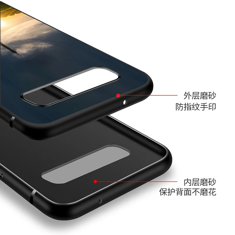 

Black TPU Soft Cover Eiffel Tower in the night for Samsung Galaxy S20 Ultra S10 S10e FE 5G S9 S8 S7 S6 Edge Plus Lite Phone Case