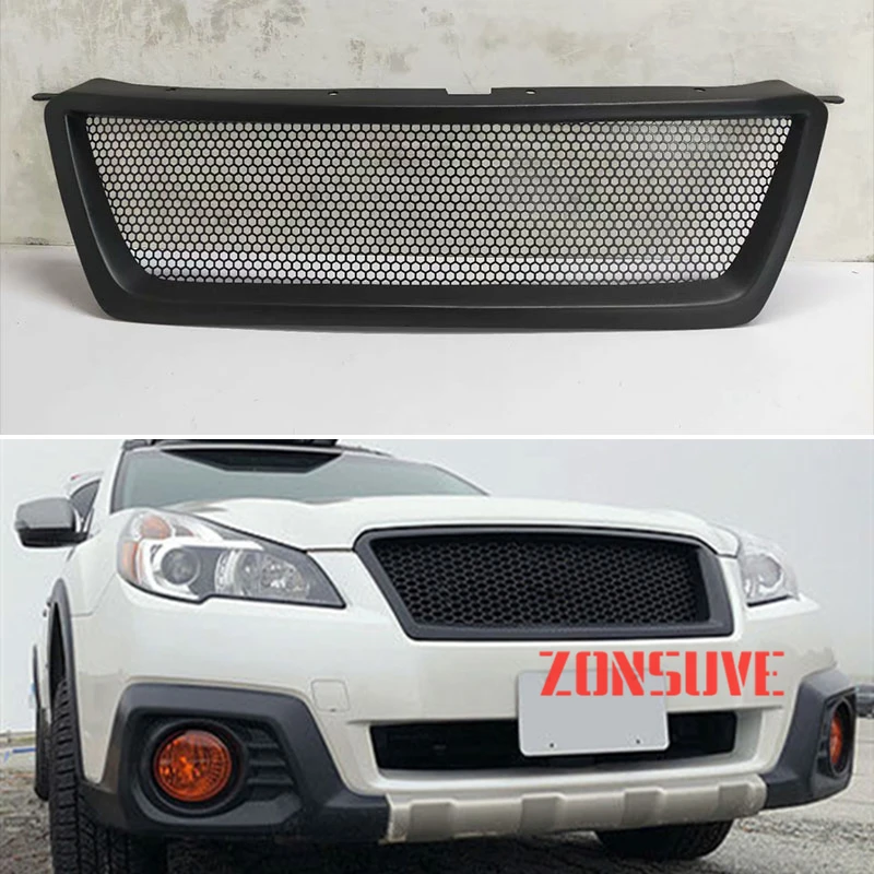 Передняя Центральная радиаторная решетка для Subaru Outback 2013 2014 год из углеродного