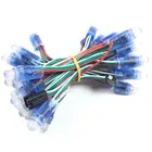 50 шт. 12 мм WS2811 полноцветный светодиодный пиксельный светильник вой модуль DC 5 в IP68 Водонепроницаемый RGB Цвет 2811 1903 IC цифровой светодиодный Рождественский свет