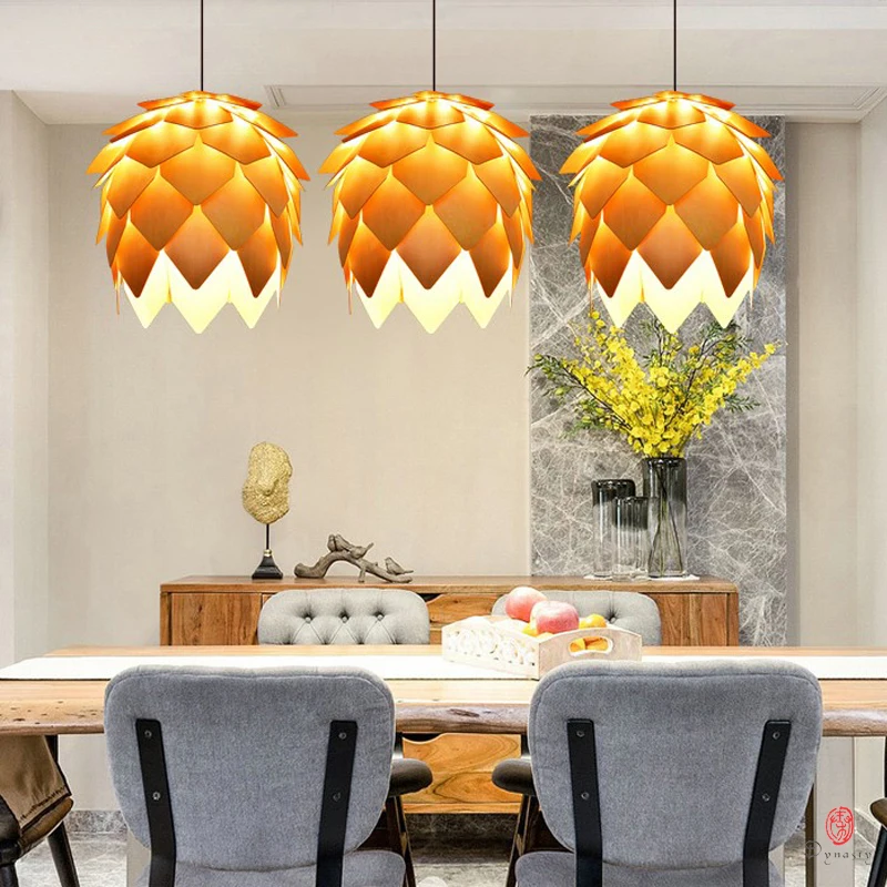 Трубчатый конус деревянные подвесные светильники модный дизайн Подвесная лампа