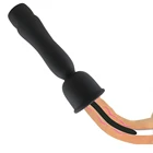 Вибратор уретра для мужчин, силиконовая Вибрирующая пробка для пениса, уретральный растягиватель, вибро-звук для мужчин, гей-игрушка, массажер простаты