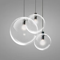 led e27 nordic iron glass bubble minimalism led lamp led light pendant lights pendant lamp pendant light for dinning room foyer