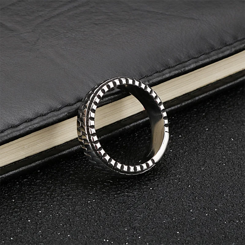 Мужские кольца из нержавеющей стали с модной скульптурой цветные для влюбленных