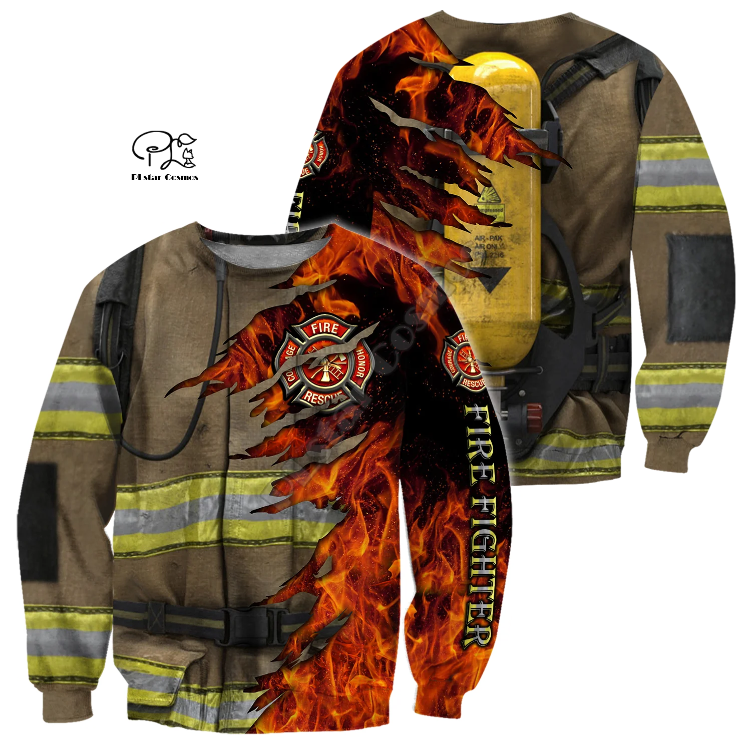 

PLstar Cosmos FireFighter Firemen Fire Hero Harajuku Streetwear Tracksuit 3DPrint Funny Hoodie/Sweatshirt/Jacket/Mens Womens-a18